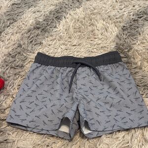 OshKosh B'gosh Gray Dinosaur Print Shorts